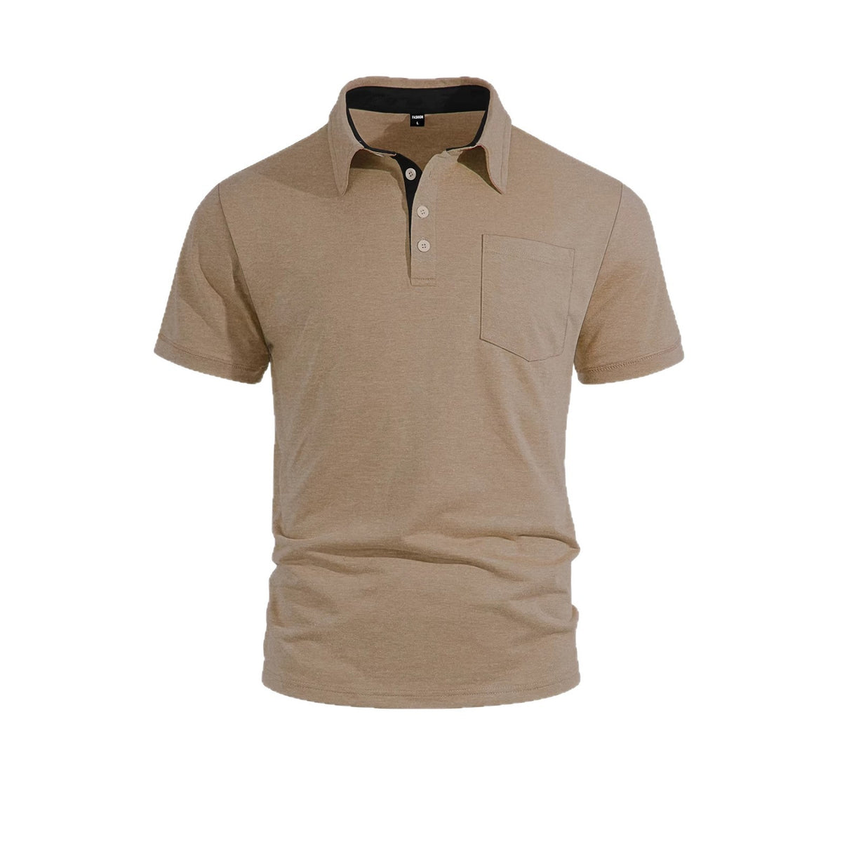 AZUKI Men's Cotton-Blend Short-Sleeve Pocket Polo product photo