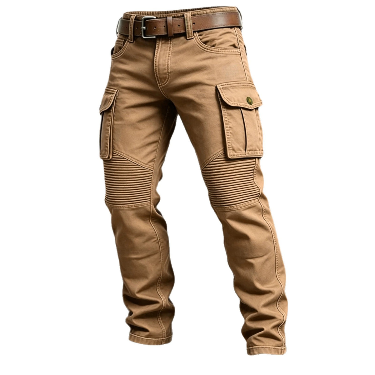 AZUKI Men's Cargo Pants with Ribbed Knee Panels product photo