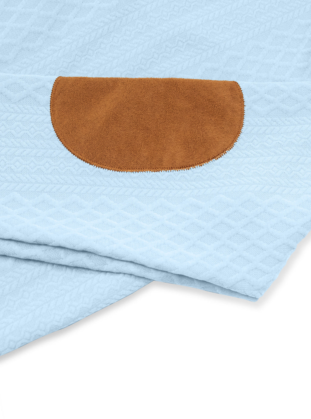 Original Sky Blue sleeve with contrasting oval elbow patch