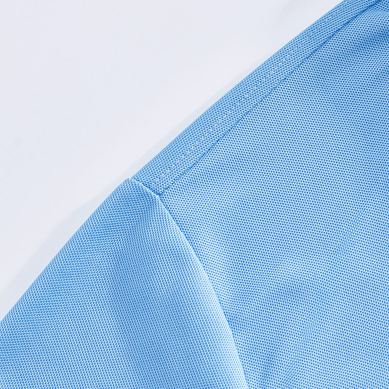 AZUKI contrast-tip pique polo - Original shoulder seam