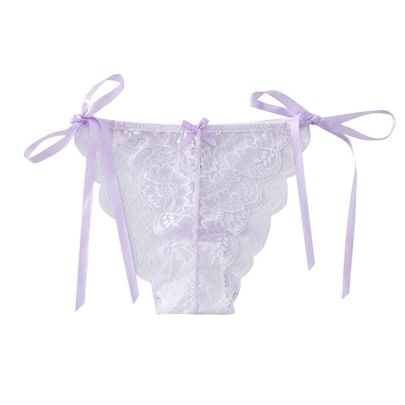 AZUKI Women's Floral Lace Tie-Side Panties - Product detail