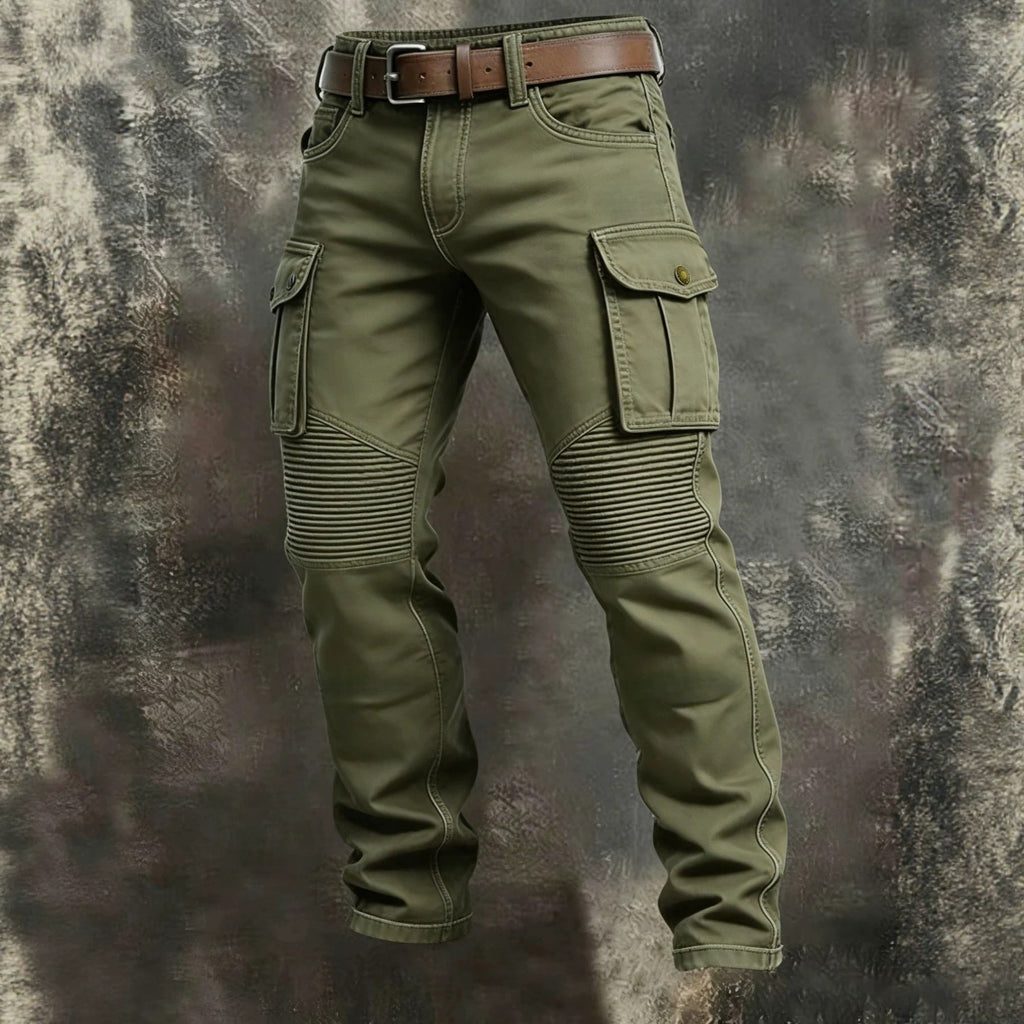 AZUKI Men's Cargo Pants with Ribbed Knee Panels product photo