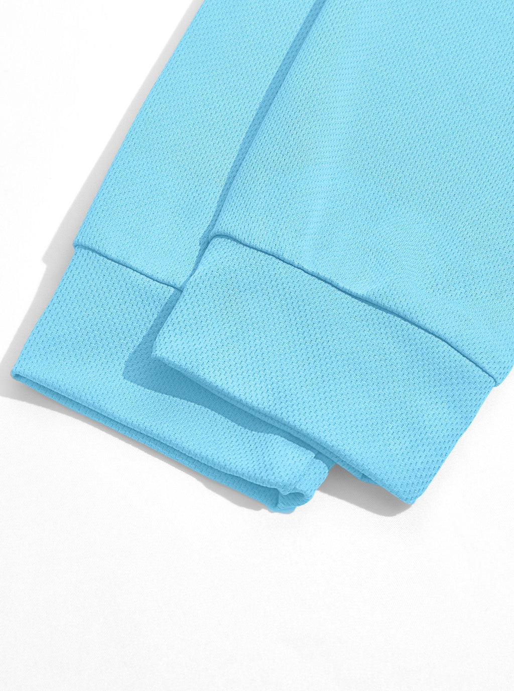 AZUKI long-sleeve birdseye pocket polo - Original simple cuff detail