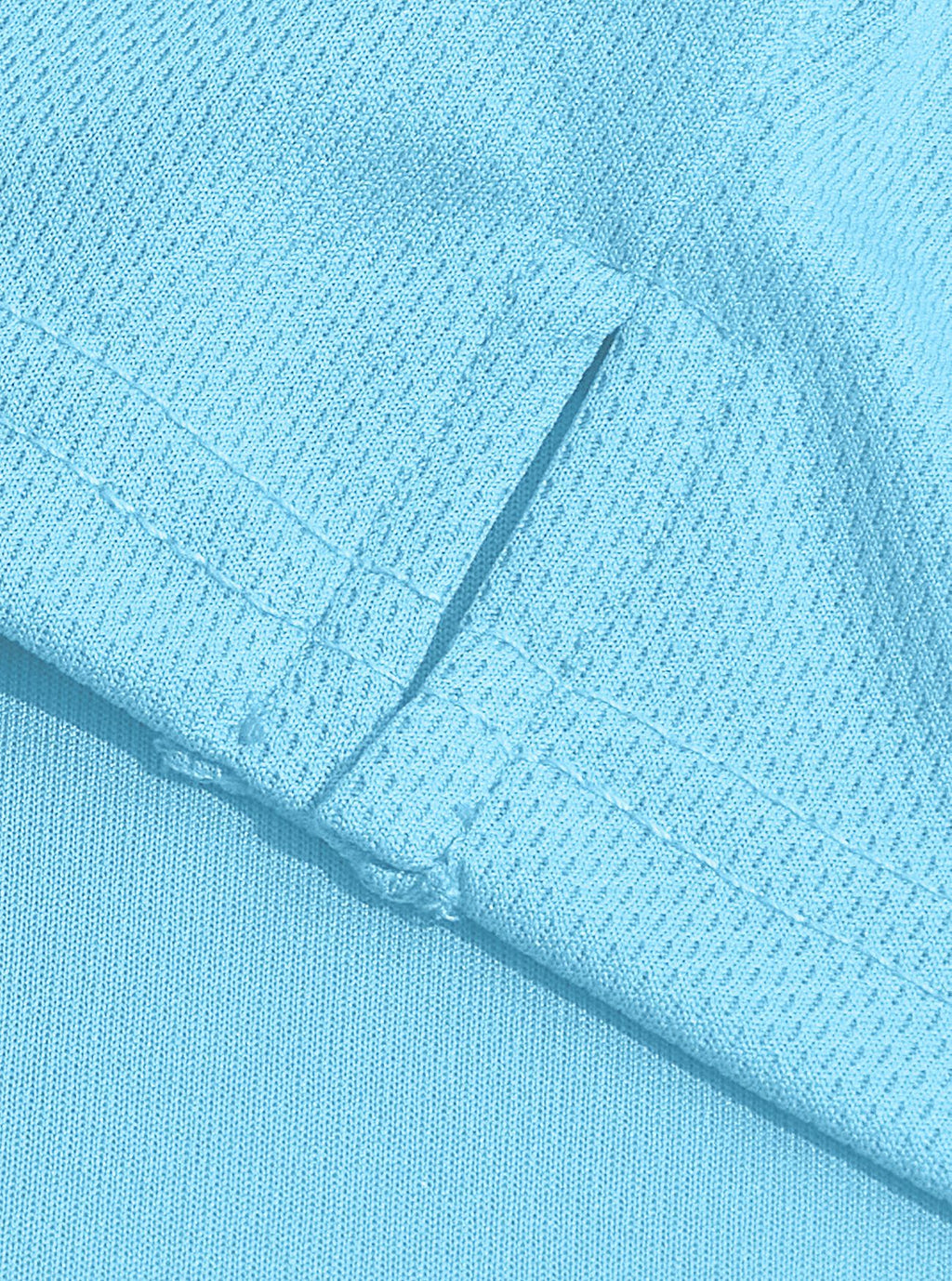 AZUKI long-sleeve birdseye pocket polo - Original side vent detail