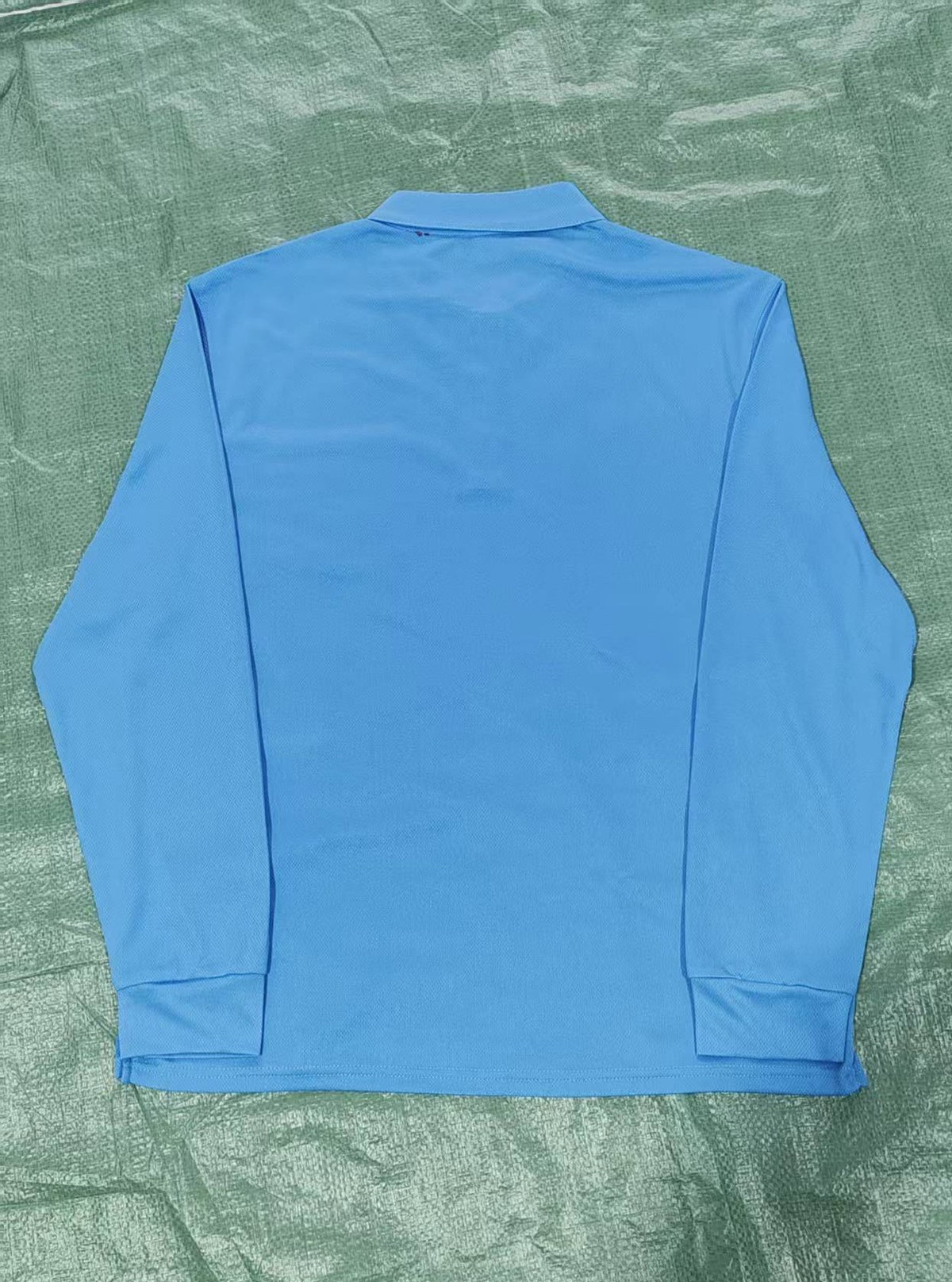 AZUKI Men's Long Sleeve Birdseye Pocket Polo