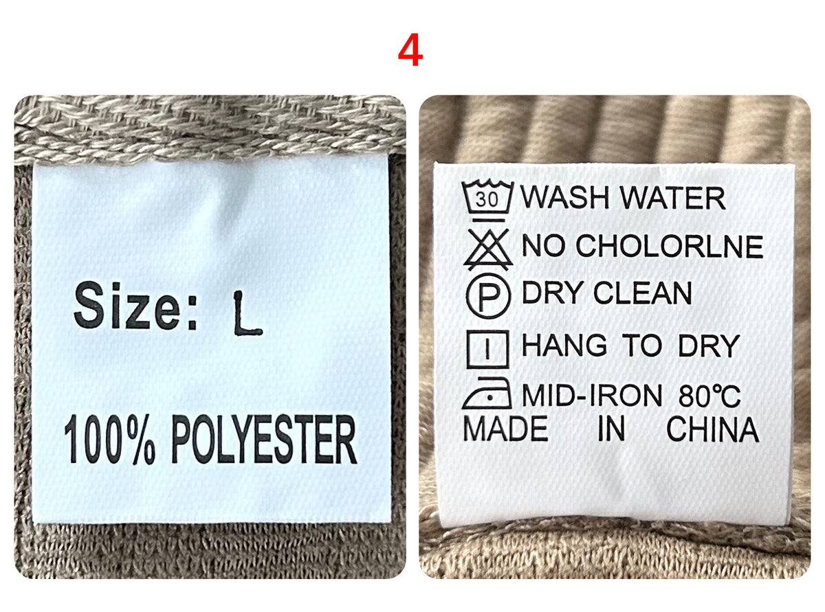 Original garment label showing 100% polyester