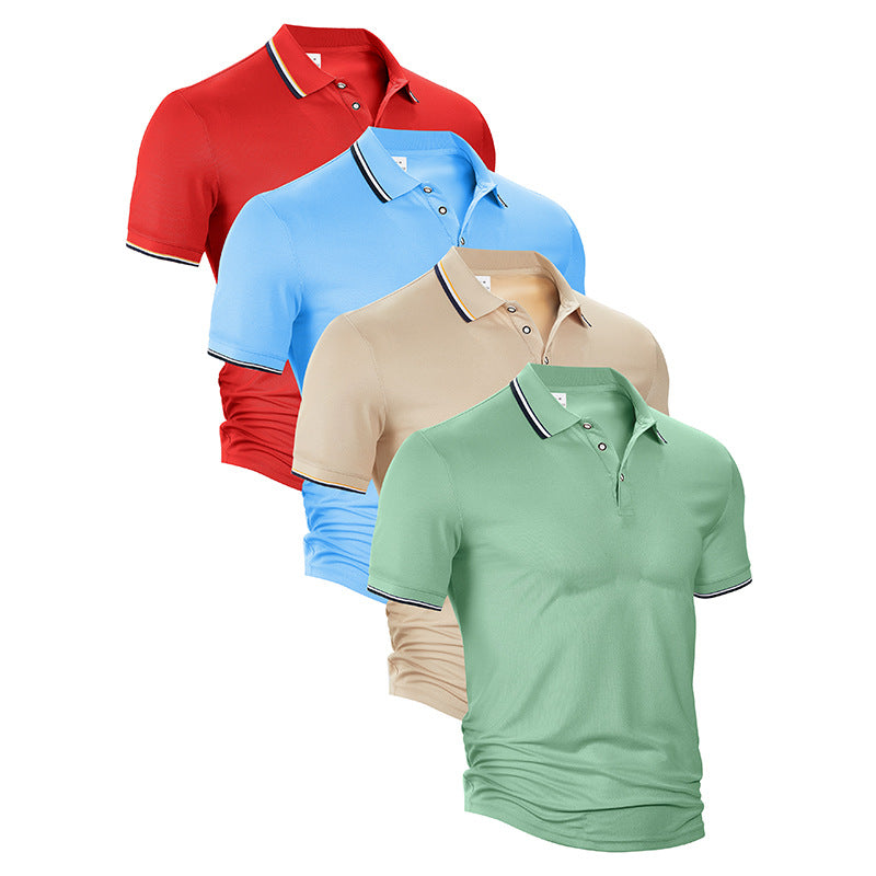AZUKI contrast-tip pique polo - Style overview in several colors