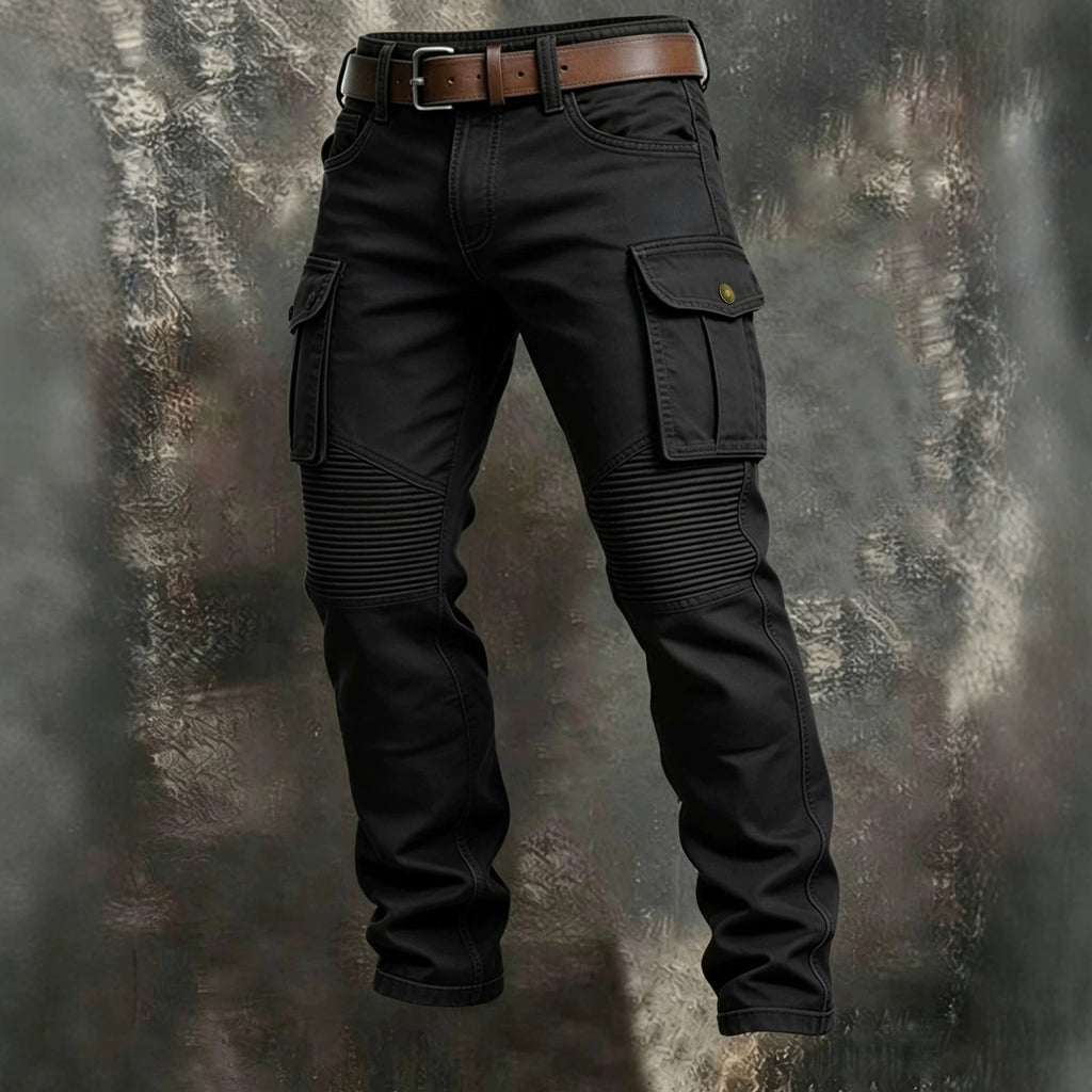 AZUKI Men's Cargo Pants with Ribbed Knee Panels product photo