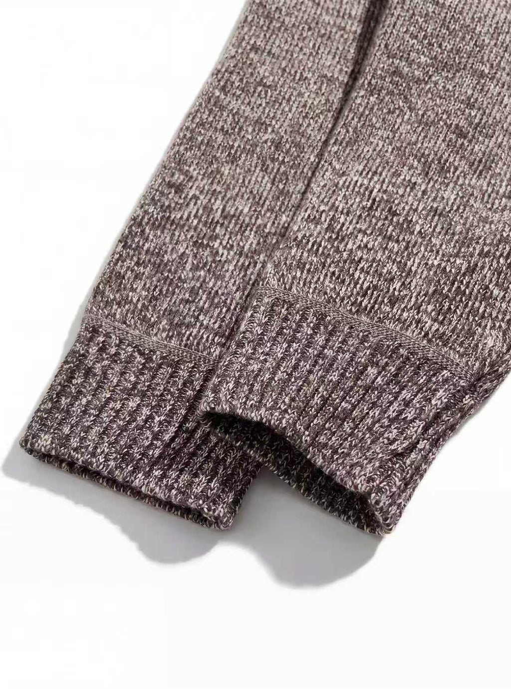Actual Brown cardigan sleeve and ribbed cuff