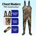 Style-specific chest waders, original supplier style 27; AI-edited English localization preserving the matching garment and details.