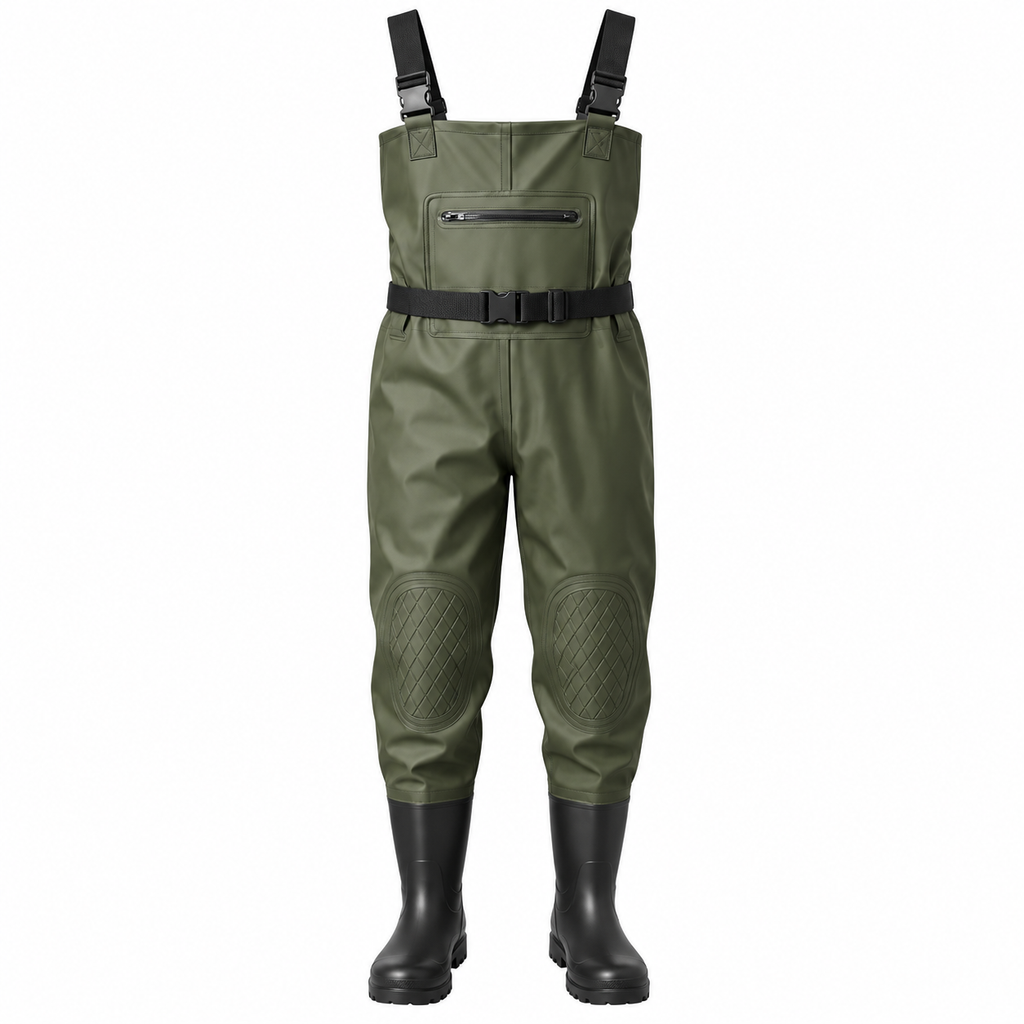 Green - Double Knee Panels shown in an AI-simulated clean image.