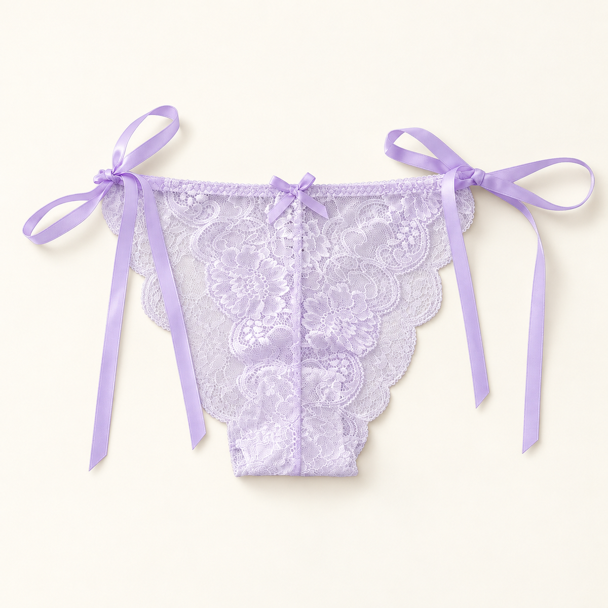 AZUKI Women's Floral Lace Tie-Side Panties main image