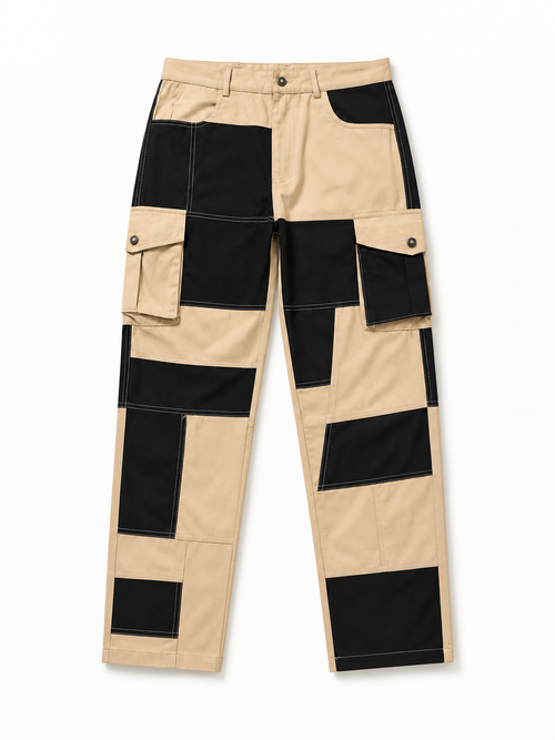 AZUKI Men's Colorblock Cargo Pants product photograph